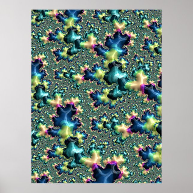 Funky Fraktal Poster (Vorne)