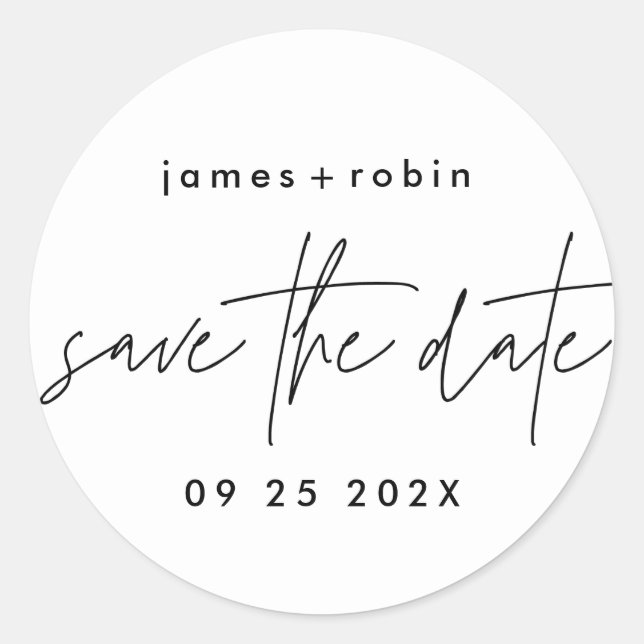 Funky Frame | Lässiger Spaß modern Runder Aufkleber (Vorderseite)