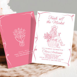 Funky Fresh off Market Brautparty Einladung