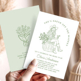 Funky Fresh off Market Brautparty Einladung