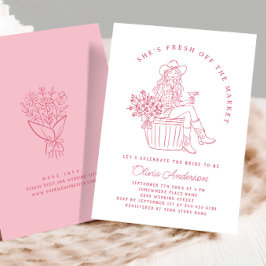 Funky Fresh off Market Brautparty Einladung