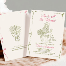 Funky Fresh off Market Brautparty Einladung