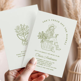 Funky Fresh off Market Brautparty Einladung