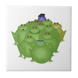 Funky Frogs Keramik Tile Fliese