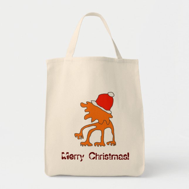 Funky Frohe Weihnachtstasche! Tragetasche (Vorne)