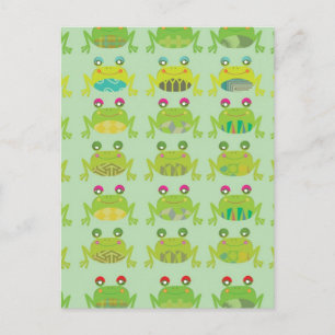 funky Frosch Frösche Postkarte