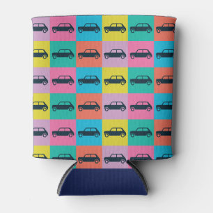 Funky Fun Schachbrett Mini Cooper Dosenkühler