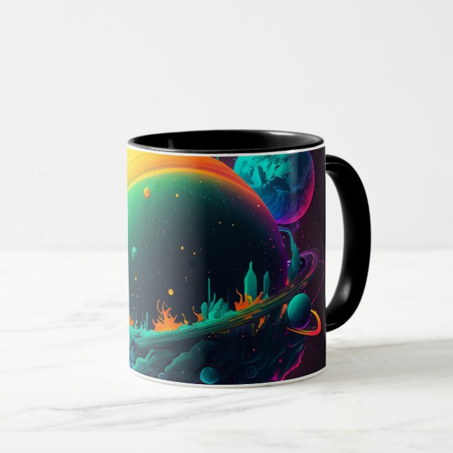 Funky Galaxy Tasse (VorderseiteRechts)