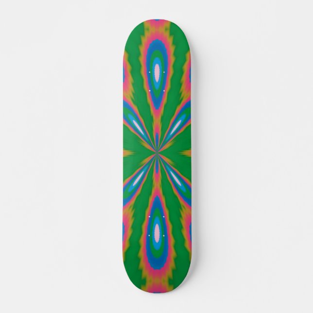 Funky Garden Abstrakt Art Skateboard (Vorne)