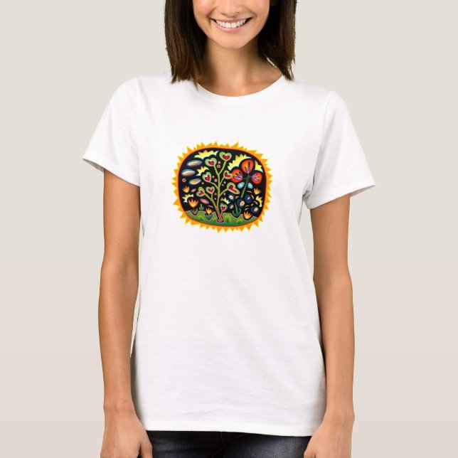 Funky Garten-T-Shirt T-Shirt (Vorderseite)