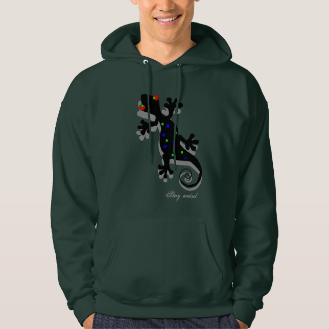 Funky Gecko Sweatshirt für Männer (Vorderseite)