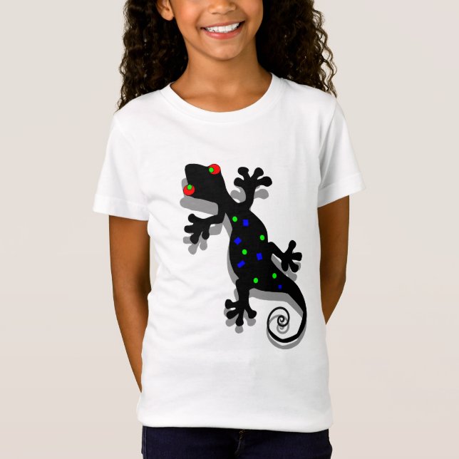 Funky Gecko T-Shirt für Kinder (Vorderseite)