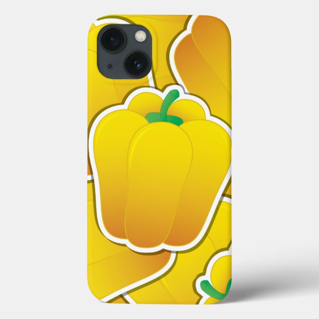 Funky Gelb Pfeffer Case-Mate iPhone Hülle (Rückseite)