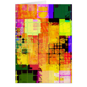 Funky geometrisches mehrfarbiges Design