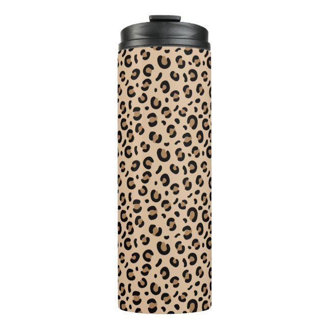 funky Gepard Leopard Muster Thermosbecher (Vorderseite)