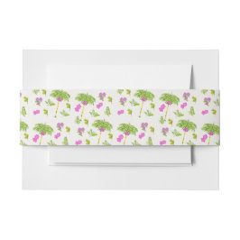 Funky Gezeichnet tropische Hochzeit in Urlaubsort Einladungsbanderole