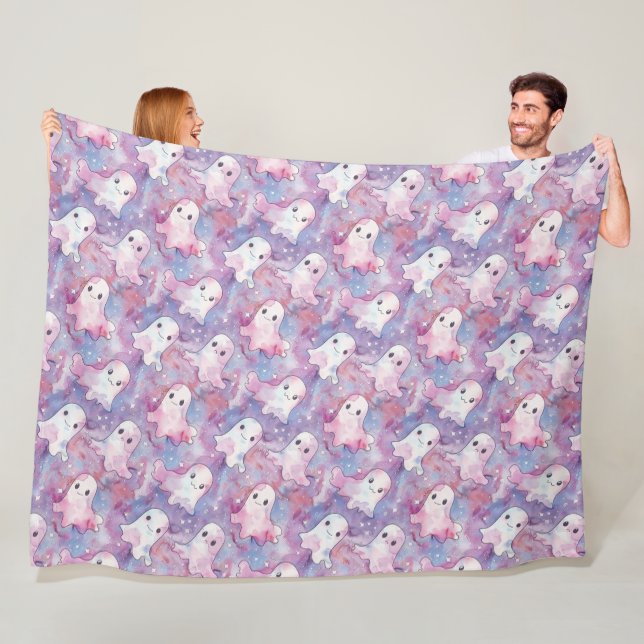 Funky Ghosts Colorful Halloween Fleecedecke (Beispiel)