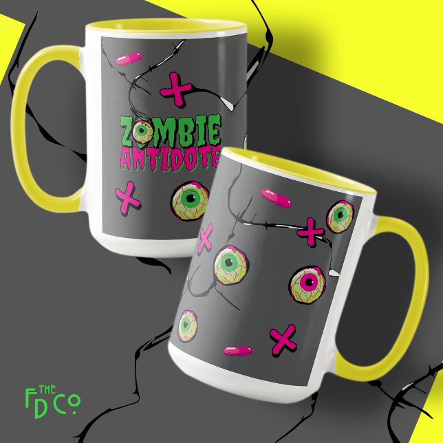 Funky Ghoulishly Niedlich Funny Zombie Antidote Pu Tasse (Von Creator hochgeladen)