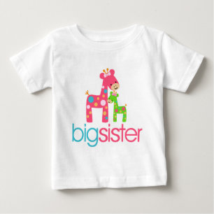 Funky Giraffe Big Sister Tshirt
