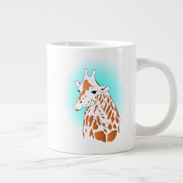 Funky giraffe liebt Tasse (Rechts)