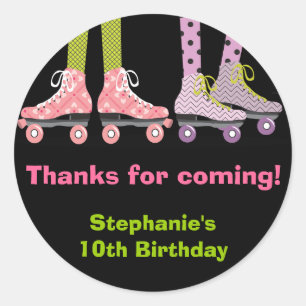 Funky Girls Roller Skaten Fevor Stickers
