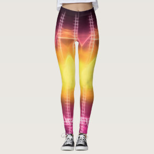 Funky Glow in der Dunkelheit Leggings