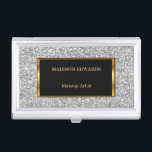 Funky Gold golden und silberner Glitzer beruflich Visitenkarten Etui<br><div class="desc">Moderner funky Geschäfts-Kartenhalter des Gold- und des Silbersfunkelnder Glitters beruflicher. Vervollkommnen Sie für Haar-Stylisten,  Ereignis-Planer,  Wedding Planer,  Make-upkünstler,  Massage-Therapeuten,  Nagel-Studioinhaber,  Cosmetologist,  Friseur,  Salon-Speicher und mehr.
Wenn Sie Hilfe benötigen,  bin ich froh,  Ihnen,  Ihnen zu helfen kann mir eine Post schicken.</div>