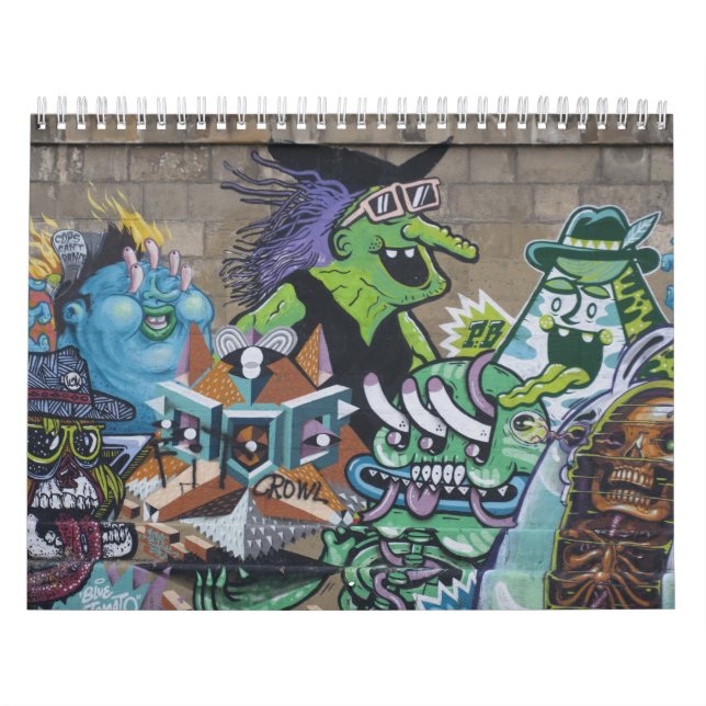 Funky Graffitis in Wien Österreich 2024 Kalender (Titelbild)