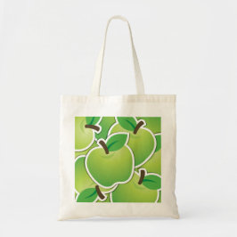 Funky green Apples Tragetasche