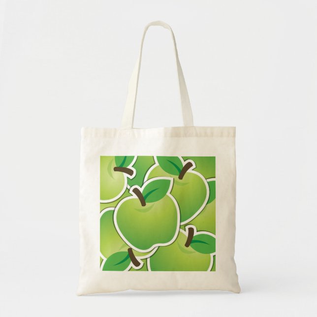 Funky green Apples Tragetasche (Vorne)