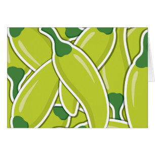 Funky green Chili Paprikaschoten