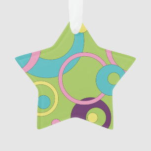 Funky Green Circles Akrylverzierung Ornament