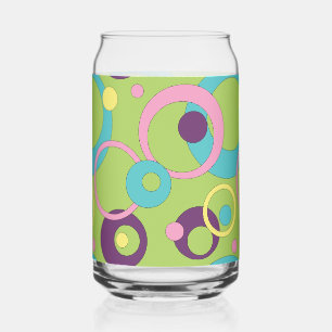 Funky Green Circles Dosenglas