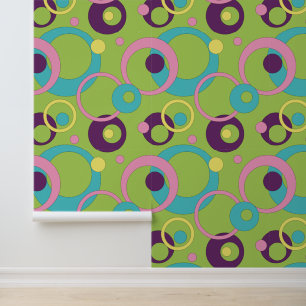 Funky Green Circles Tapete