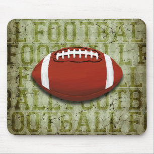 Funky Green Grunge Fußball Mousepad