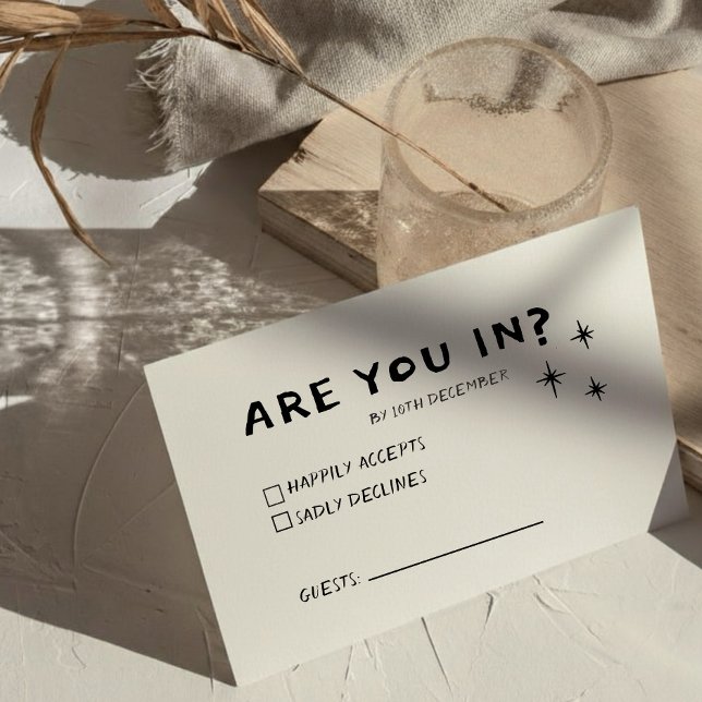 Funky Green Pink Red Scribble UAWG RSVP Karte (Von Creator hochgeladen)