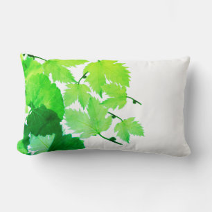 Funky Green Weinblätter Muster Kissen