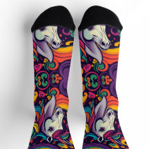 Funky groovy bunt Unicorn jugendlich unisex