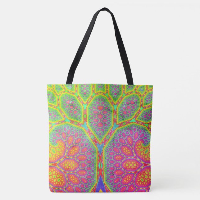 Funky Groovy Geometrischer Mathematischer Fraktale (Vorderseite)