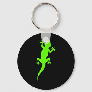 Funky Grüner Klettergecko  Schlüsselanhänger