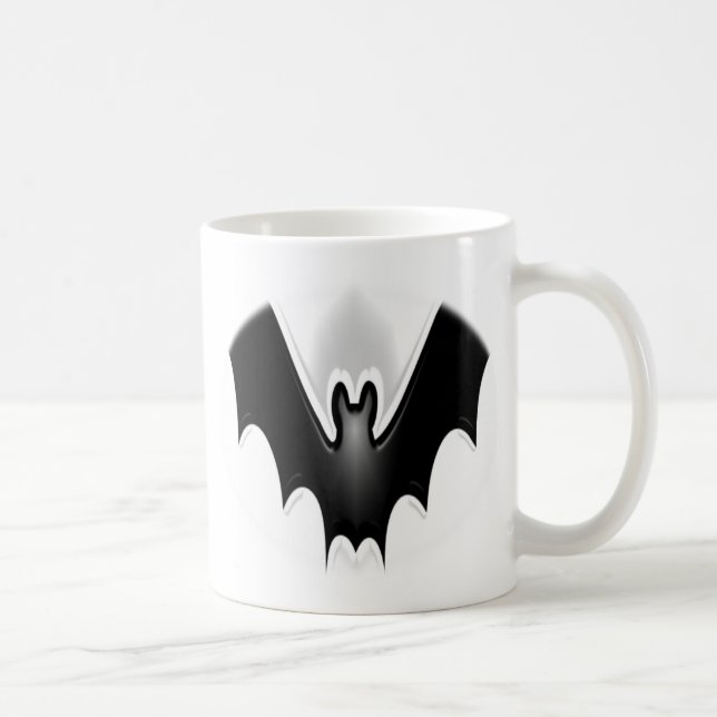 Funky Halloween Bat Spooky Tasse (Rechts)