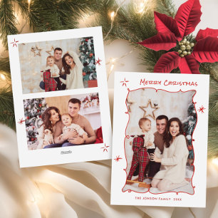 Funky Hand Drawn Scribble Retro Weihnachten 3 Foto