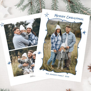 Funky Hand Drawn Scribble Retro Weihnachten 3 Foto