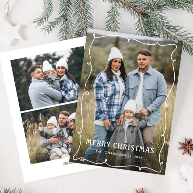 Funky Hand Drawn Scribble Retro Weihnachten 3 Foto (Von Creator hochgeladen)