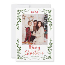 Funky Hand Drawn Scribble Retro Weihnachts-Foto