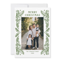 Funky Hand Drawn Whimsical Retro Christmas 3 Foto