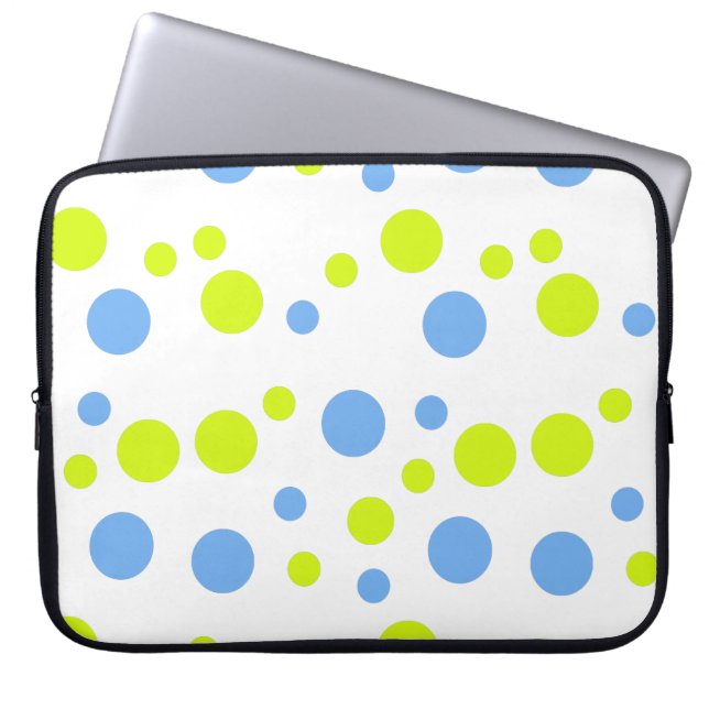 Funky Happy Bubbles Colorful Laptop Sleeve (Vorderseite)