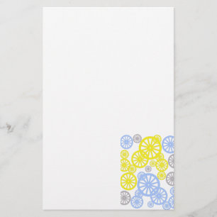 Funky Happy Rad Kreis Muster Produkt Briefpapier