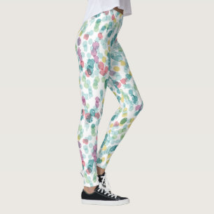 Funky Happy Summer Punkts Pattern Leggings