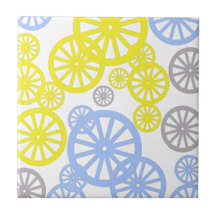 Funky Happy Wheel Kreis Muster Produkt Fliese